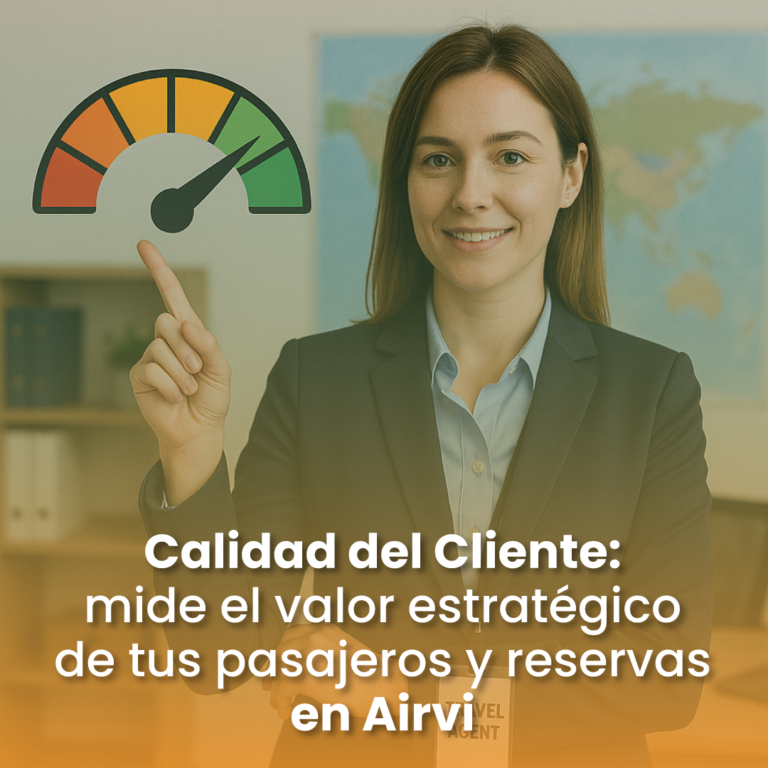 Calidad del Cliente: mide el valor estratégico de tus pasajeros y reservas en Airvi