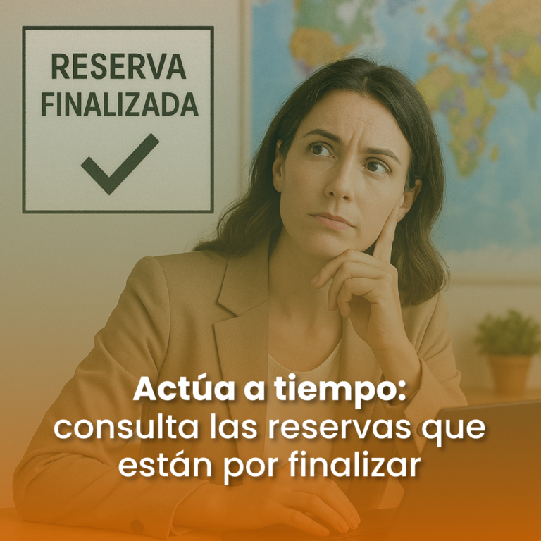 Actúa a tiempo: consulta las reservas que están por finalizar